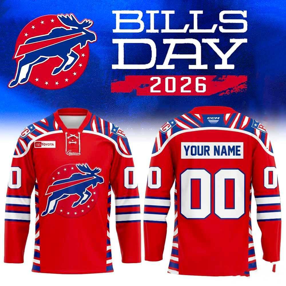 Rochester Americans 2026 Bills Day Custom Limited Hockey Jersey