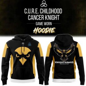 Rochester Knighthawks 2026 CURE Childhood Cancer Knight Game Hoodie