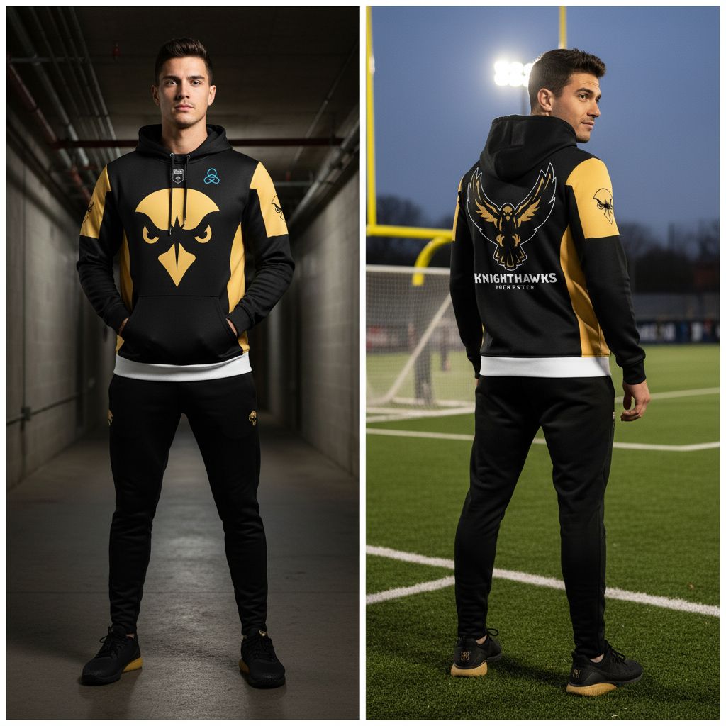 Rochester Knighthawks 2026 CURE Childhood Cancer Knight Game Hoodie Rochester Knighthawks 2026 CURE Childhood Cancer Knight Game Hoodie