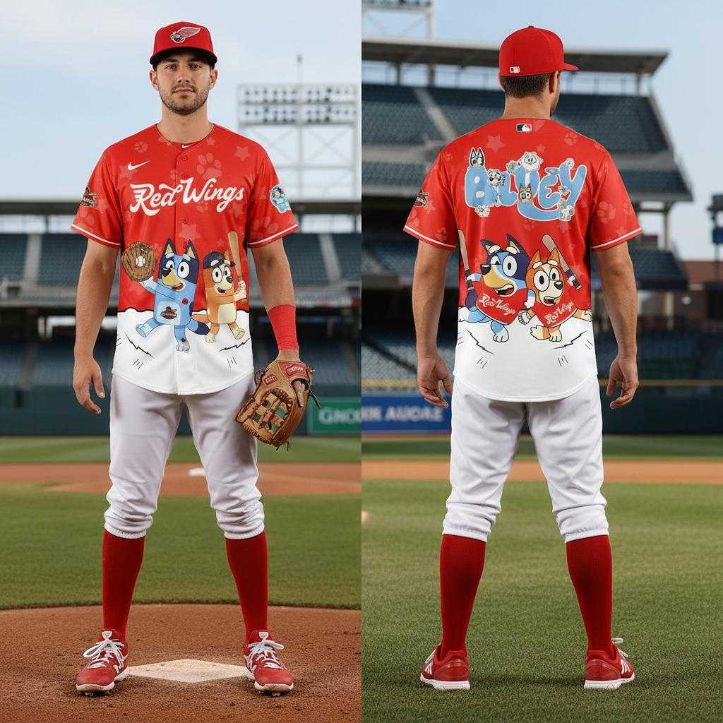 Rochester Red Wings Bluey Night Limited Baseball Jersey
