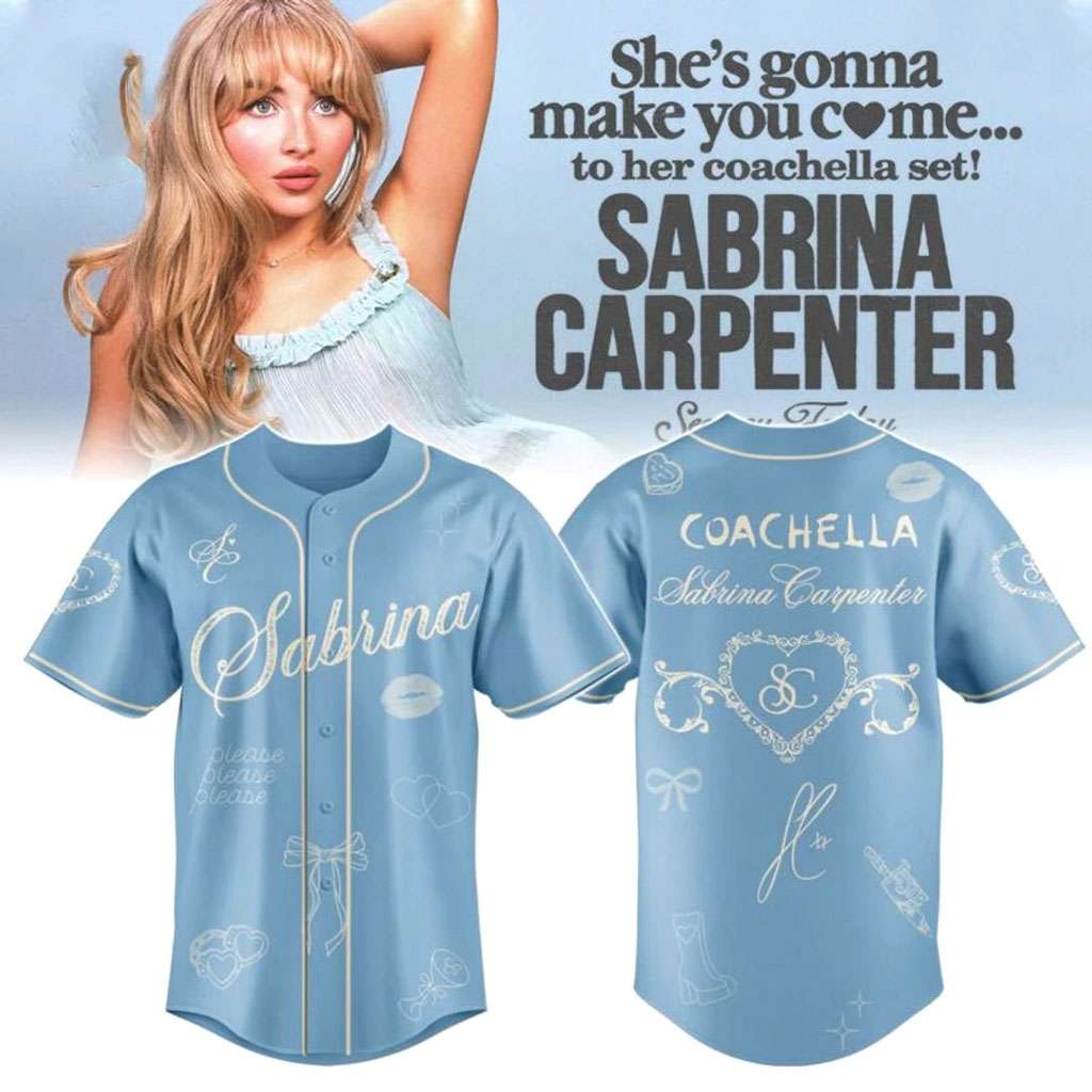 Sabrina Carpenter Coachella The Desert Dreamer Baseball Jersey