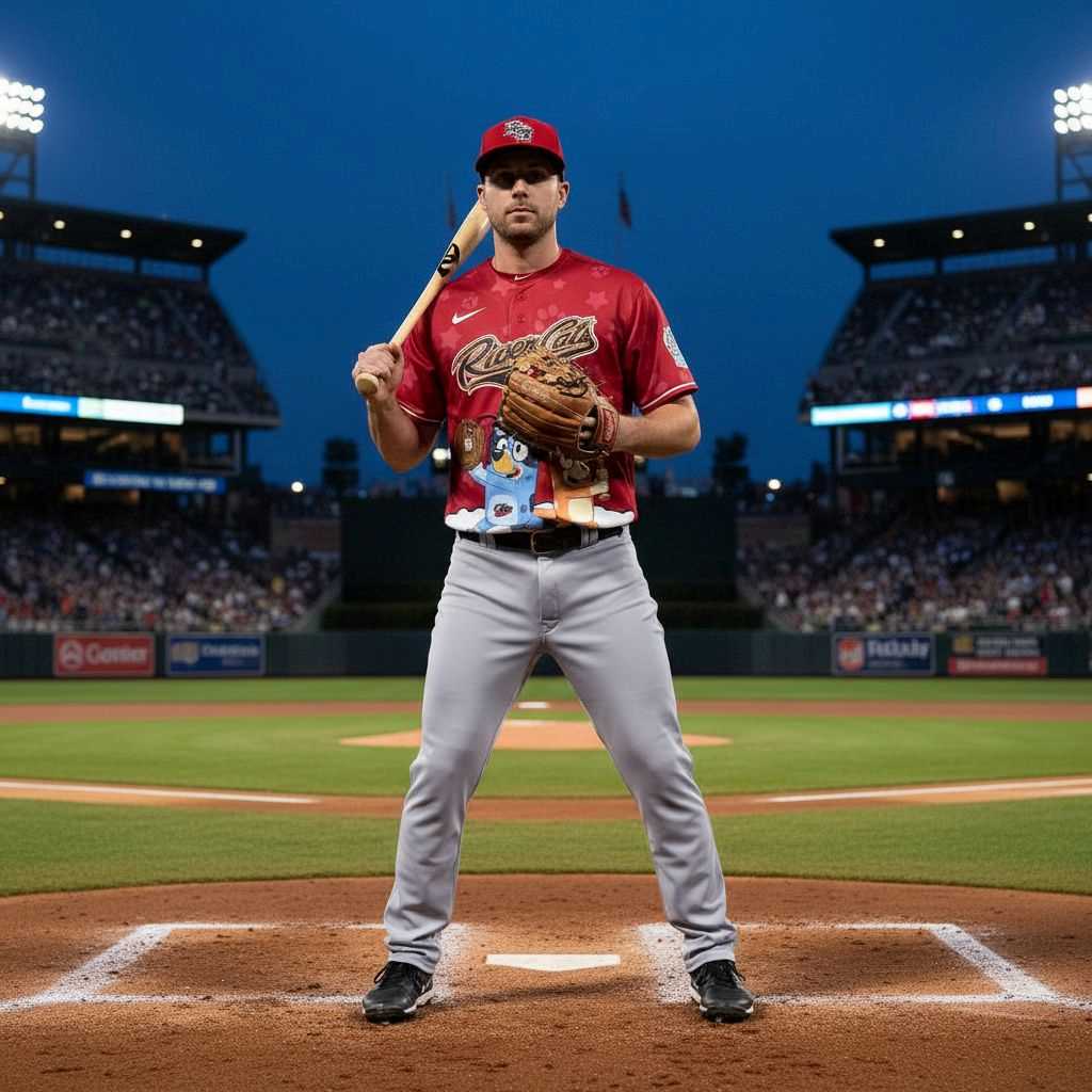 Sacramento River Cats Bluey Night Limited Baseball Jersey