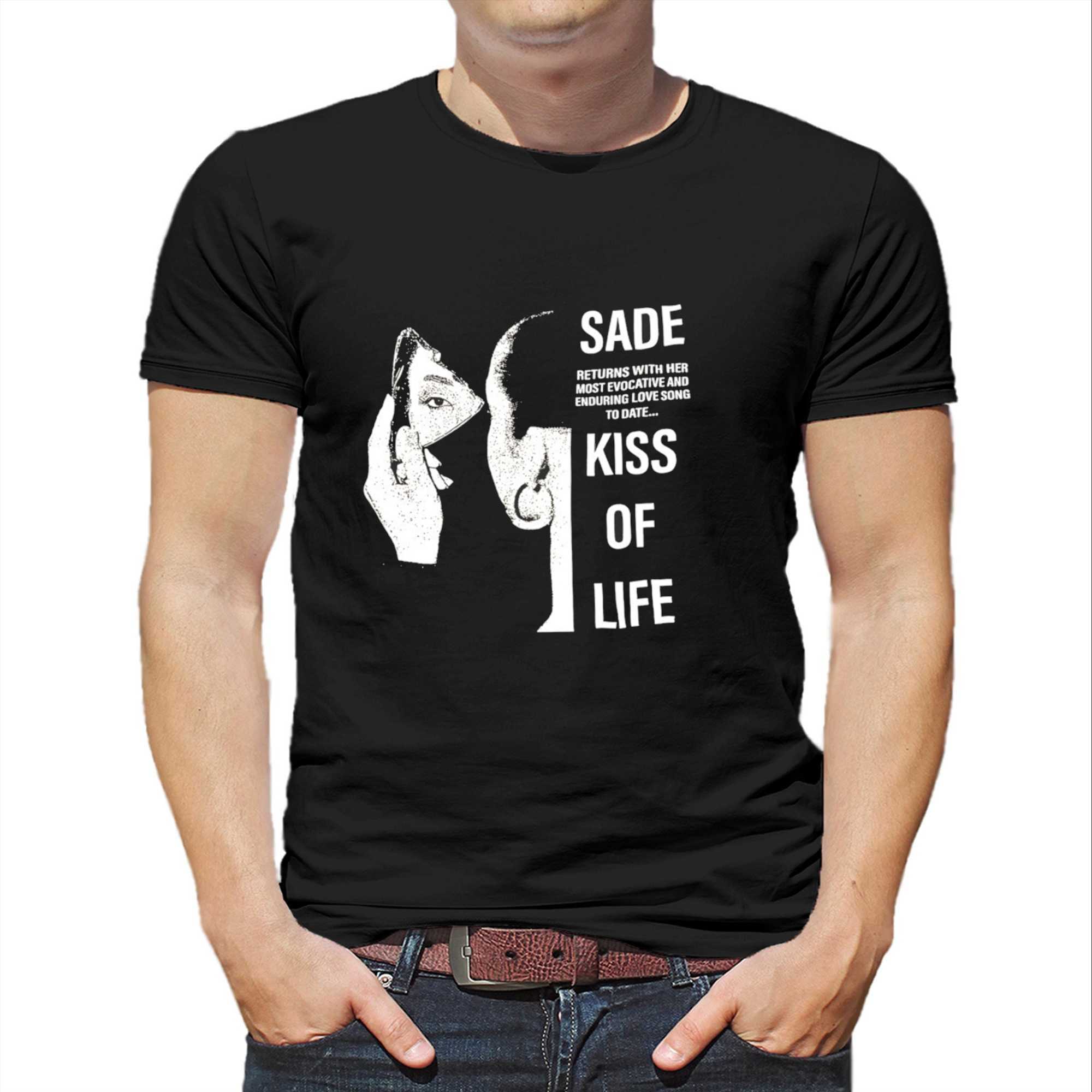 Sade Returns With Her Most Evocative And Enduring Love Song To Date Kiss Of Life T-Shirt Sade Returns With Her Most Evocative And Enduring Love Song To Date Kiss Of Life T-Shirt