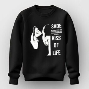 Sade Returns With Her Most Evocative And Enduring Love Song To Date Kiss Of Life T-Shirt