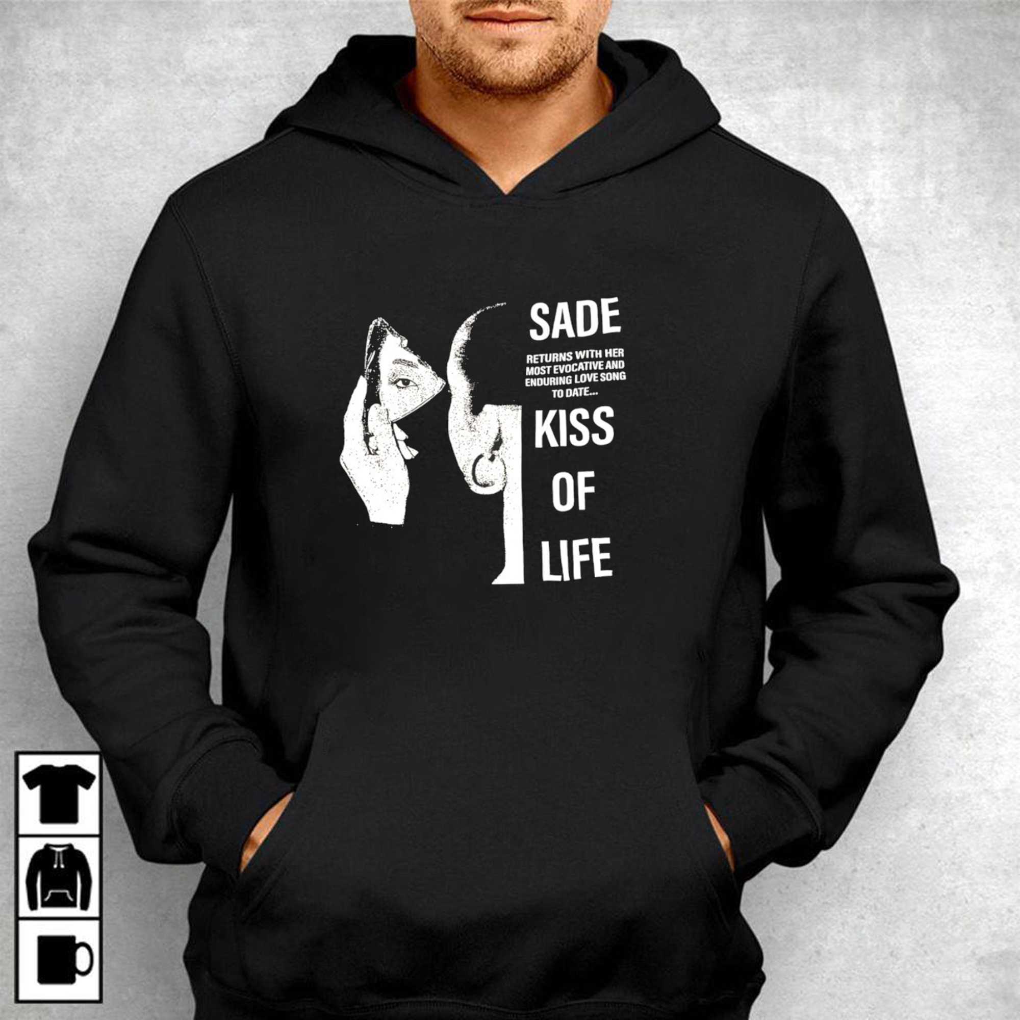 Sade Returns With Her Most Evocative And Enduring Love Song To Date Kiss Of Life T-Shirt
