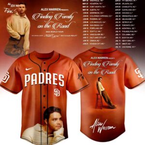San Diego Padres Alex Warren Finding Family on the Road Tour 2026 Baseball Jersey