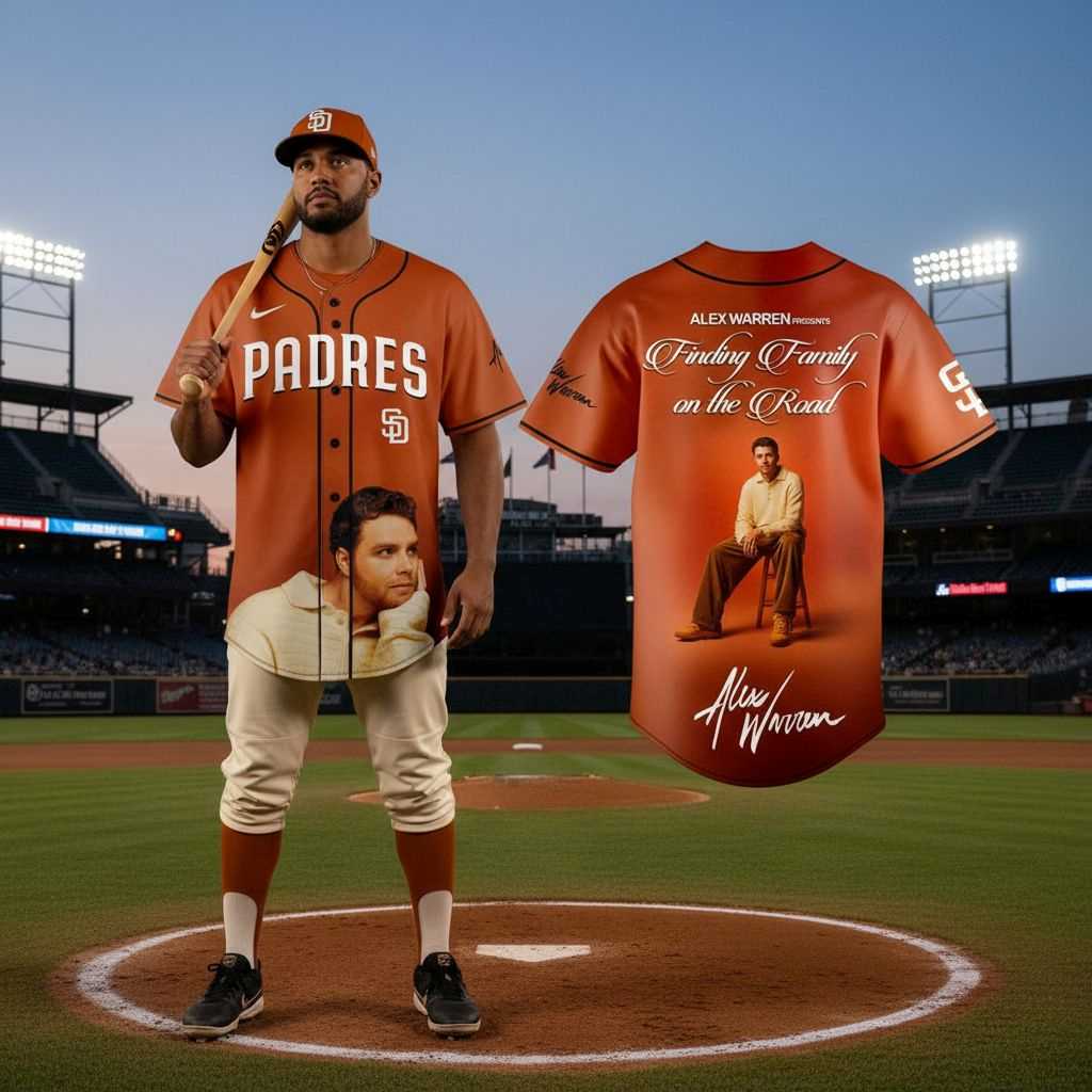 San Diego Padres Alex Warren Finding Family on the Road Tour 2026 Baseball Jersey