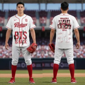 San Diego Padres Celebrate BTS Is Back Swim Jersey 5