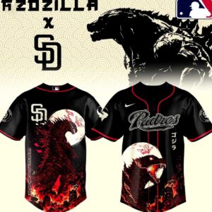 San Diego Padres Godzilla Minus Zero Baseball Jersey