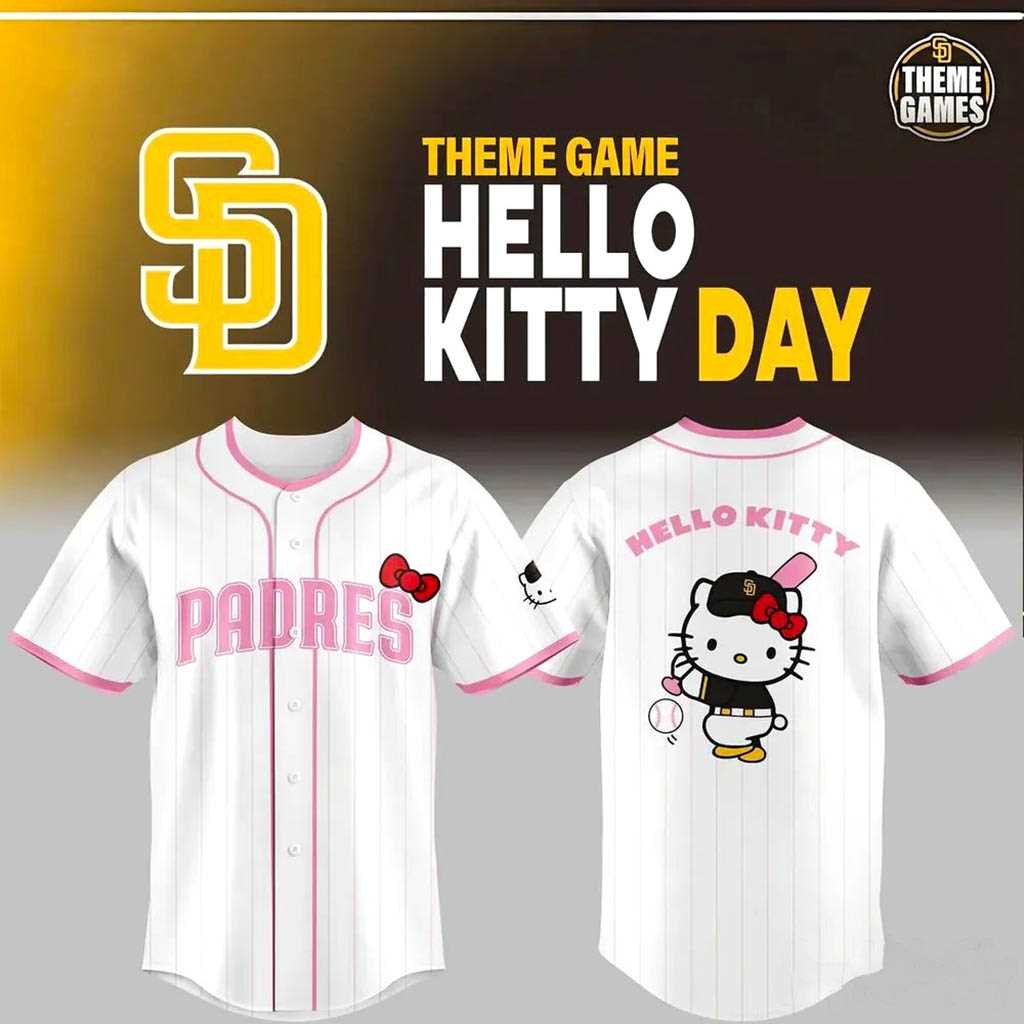 San Diego Padres Hello Kitty Day 2026 Jersey San Diego Padres Hello Kitty Day 2026 Jersey