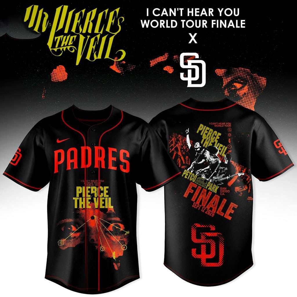 San Diego Padres I Can’t Hear You World Tour Finale 2026 Baseball Jersey