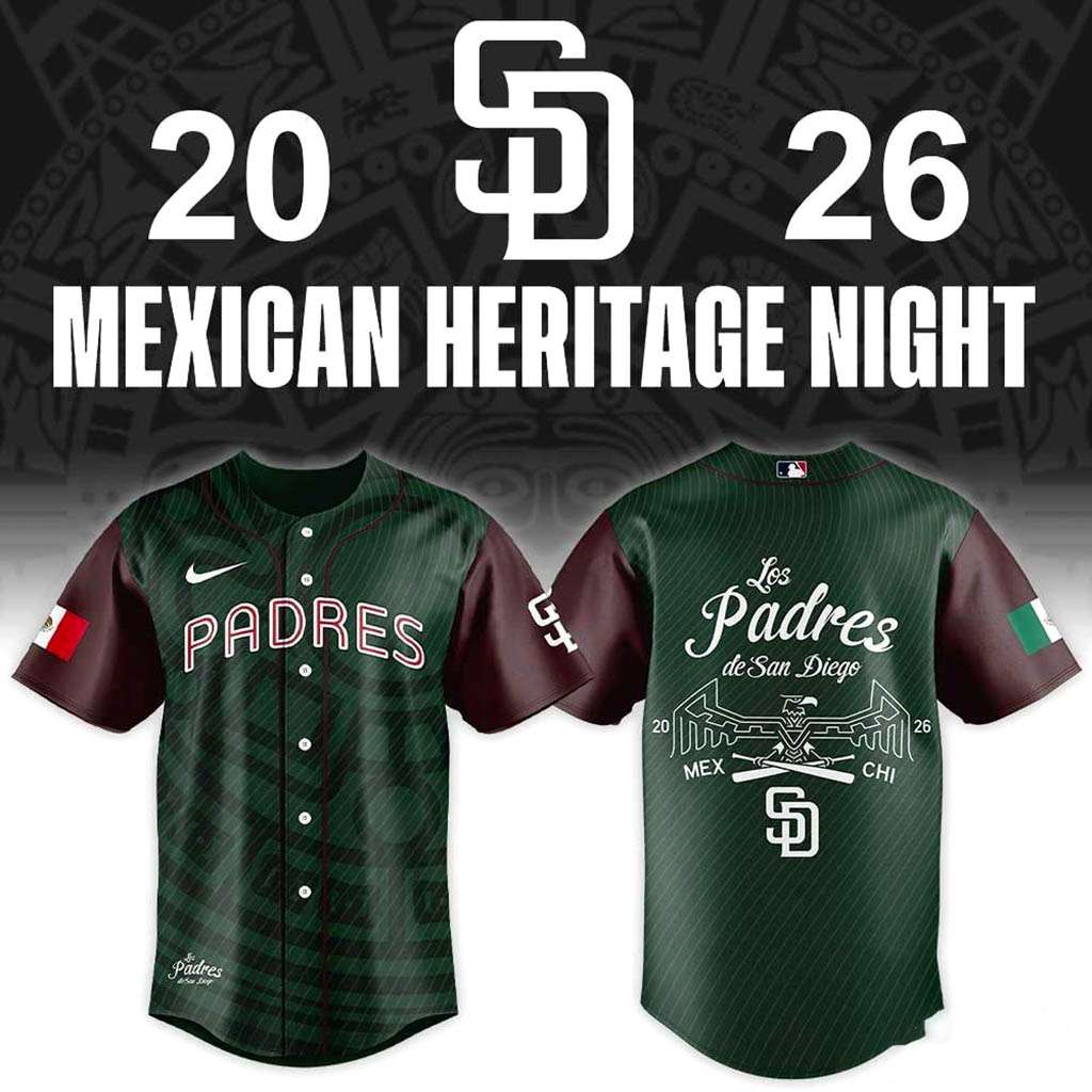 San Diego Padres Mexican Heritage Night 2026 Baseball Jersey
