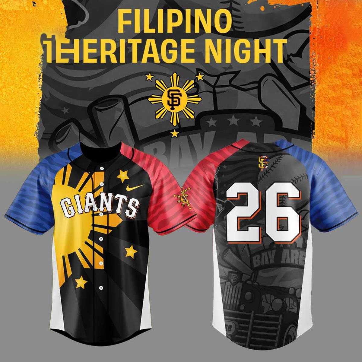 San Francisco Giants Filipino Heritage Honor Night 2026 Baseball Jersey