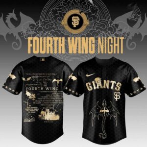 San Francisco Giants Fourth Wing Night Jersey Dragon Graphics Quotes Edition