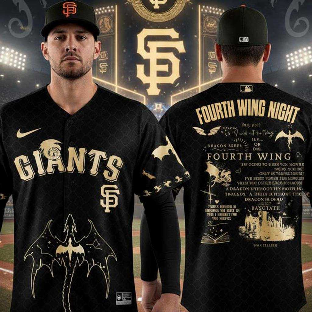 San Francisco Giants Fourth Wing Night Jersey Dragon Graphics Quotes Edition