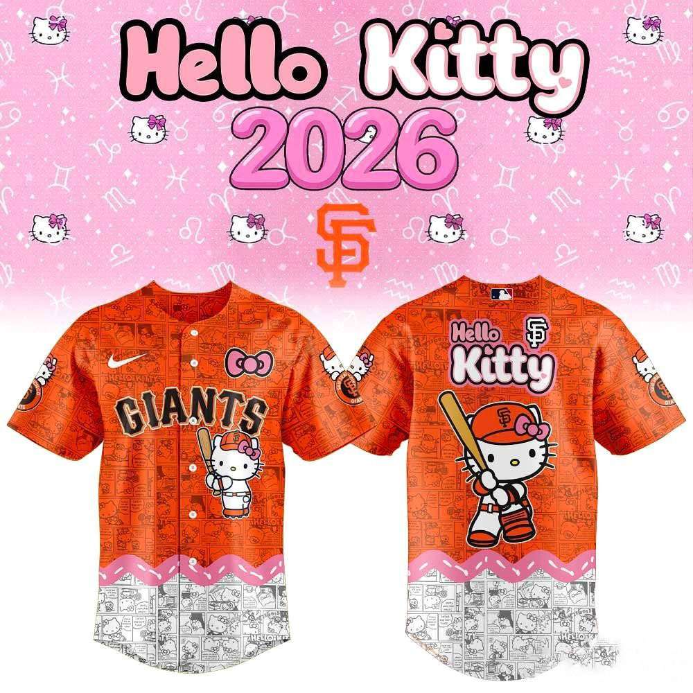 San Francisco Giants Hello Kitty 2026 Special Baseball Jersey