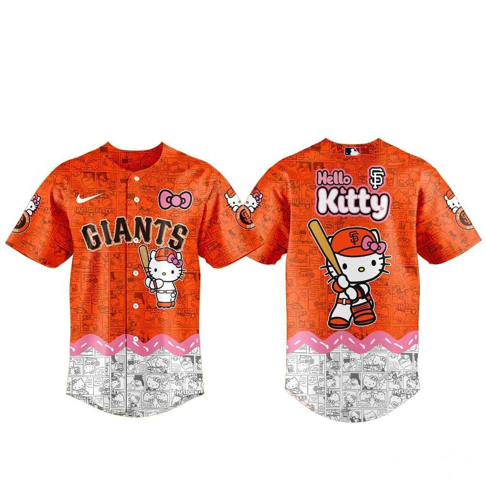 San Francisco Giants Hello Kitty 2026 Special Baseball Jersey