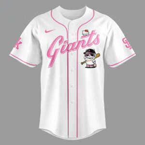 San Francisco Giants Hello Kitty 2026 The White Night Baseball Jersey