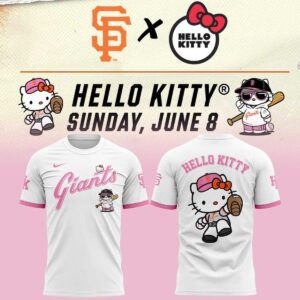 San Francisco Giants Hello Kitty The White Night 2026 Hoodie Tee