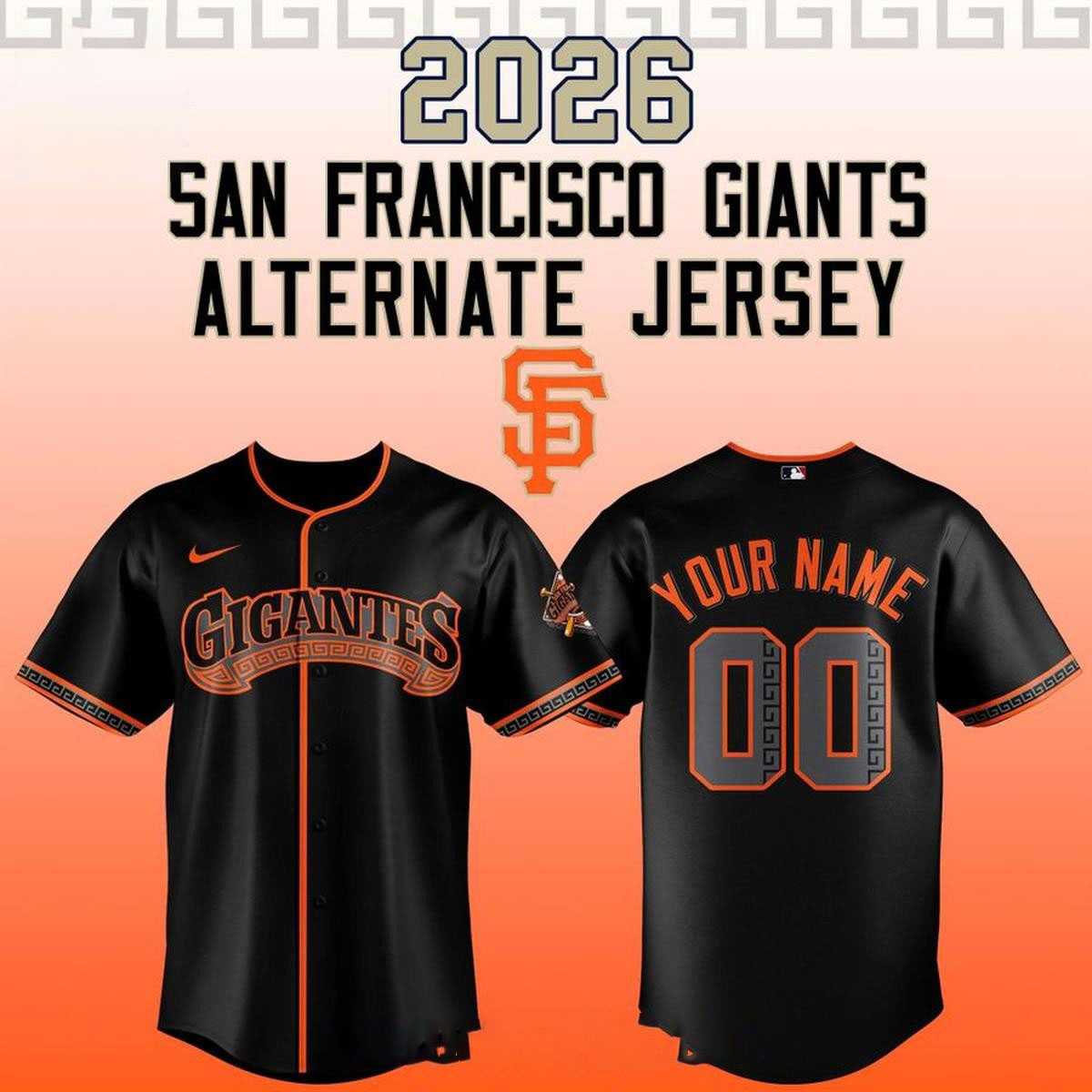 San Francisco Giants Los Gigantes 2026 Custom Baseball Jersey San Francisco Giants Los Gigantes 2026 Custom Baseball Jersey