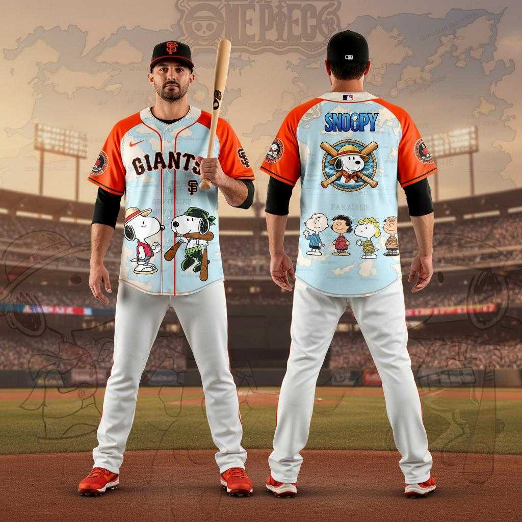 San Francisco Giants Snoopy 2026 Edition Baseball Jersey San Francisco Giants Snoopy 2026 Edition Baseball Jersey