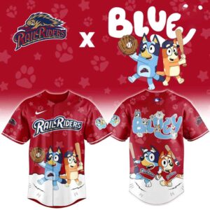 Scranton-Wilkes-Barre RailRiders Bluey Night Limited Baseball Jersey