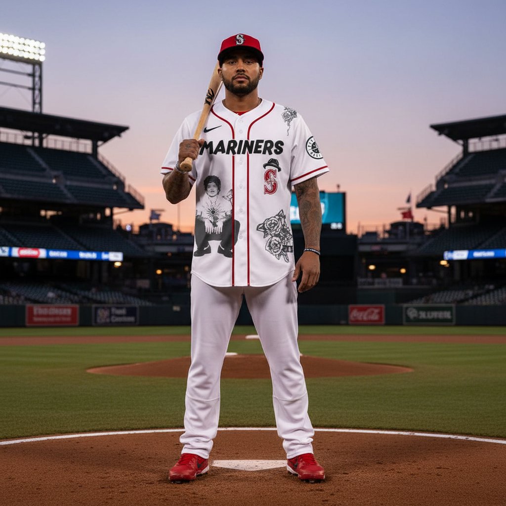 Seattle Mariners Bruno Mars Tour 2026 Baseball Jersey