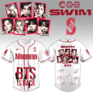 Seattle Mariners Celebrate BTS Is Back Swim Jersey