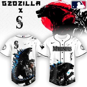 Seattle Mariners Godzilla Monster Baseball Jersey