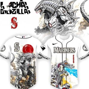 Seattle Mariners MechaGodzilla Monster Edition Baseball Jersey 1.jpg