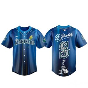 Seattle Mariners Salvadoran Heritage Day 2026 Baseball Jersey