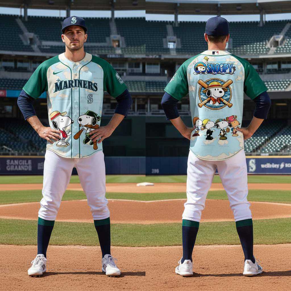 Seattle Mariners Snoopy 2026 Edition Baseball Jersey Seattle Mariners Snoopy 2026 Edition Baseball Jersey