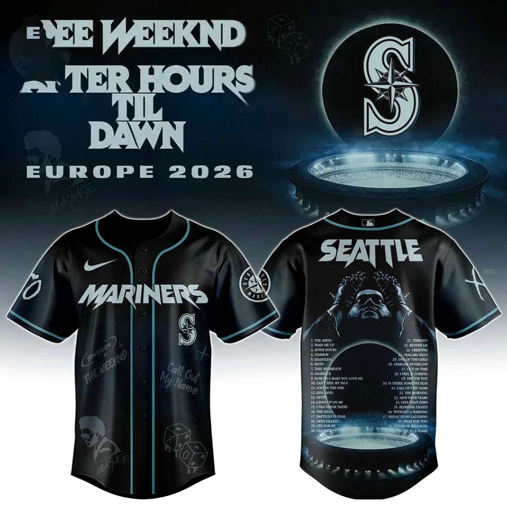Seattle Mariners Weekend After Hours Till Dawn Baseball Jersey Seattle Mariners Weekend After Hours Till Dawn Baseball Jersey