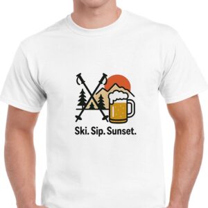 Ski Sip Sunset Tee