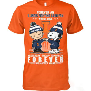 Snoopy Forever a Illinois Fighting Illini Fan Shirt