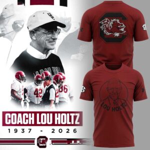 South Carolina Gamecocks Legacy Of Lou Holtz 1937-2026 Tee Hoodie
