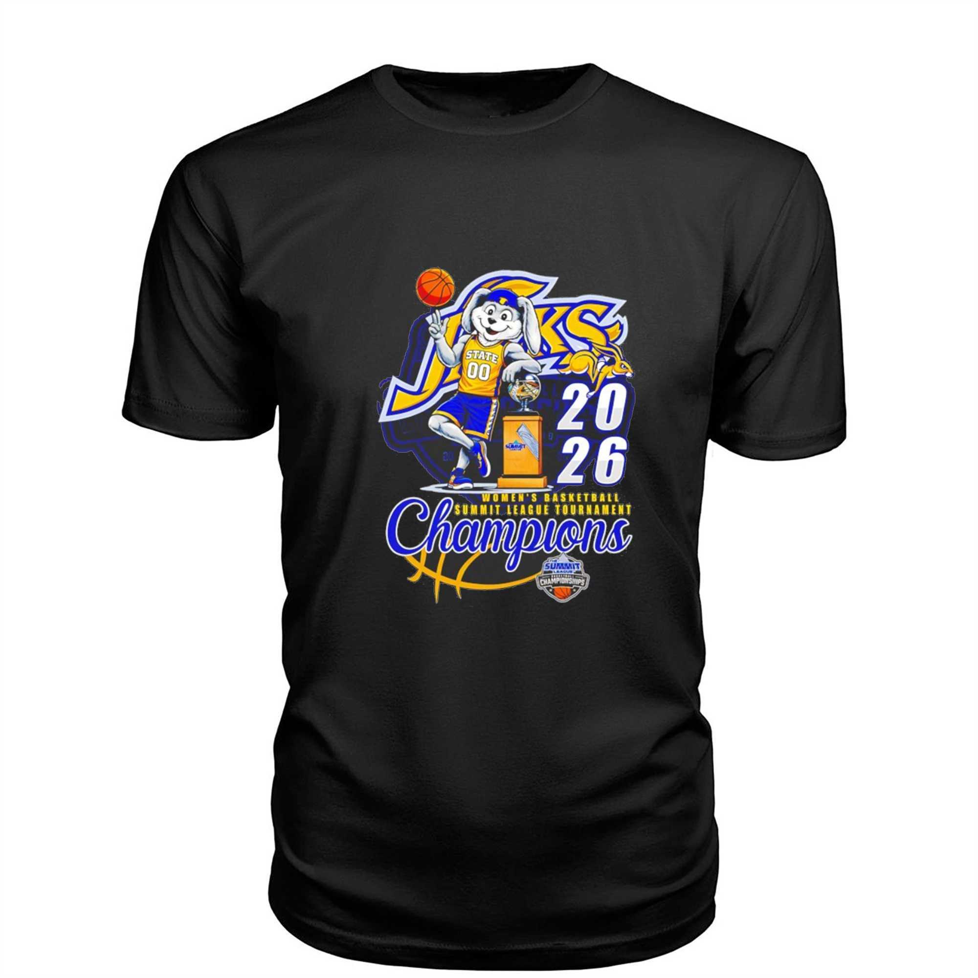 South Dakota State Jackrabbits Womens Basketball Summit League Tournament Champions Tee