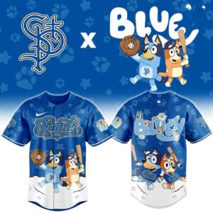 St Paul Saints Bluey Night Limited Baseball Jersey
