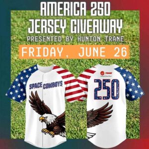 Sugar Land Space Cowboys America 250th Anniversary Baseball Jersey