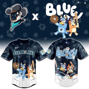 Sugar Land Space Cowboys Bluey Night Limited Baseball Jersey