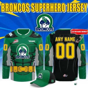 Swift Current Broncos Superhero 2026 Hockey Jersey