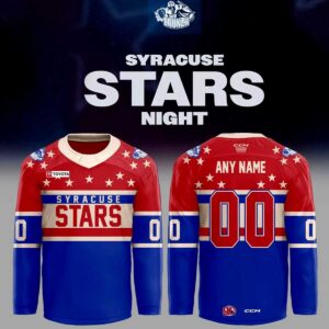 Syracuse Crunch Syracuse Stars Night Custom Name Jersey