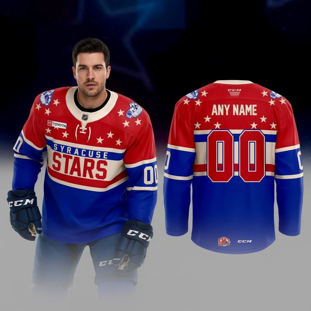 Syracuse Crunch Syracuse Stars Night Custom Name Jersey