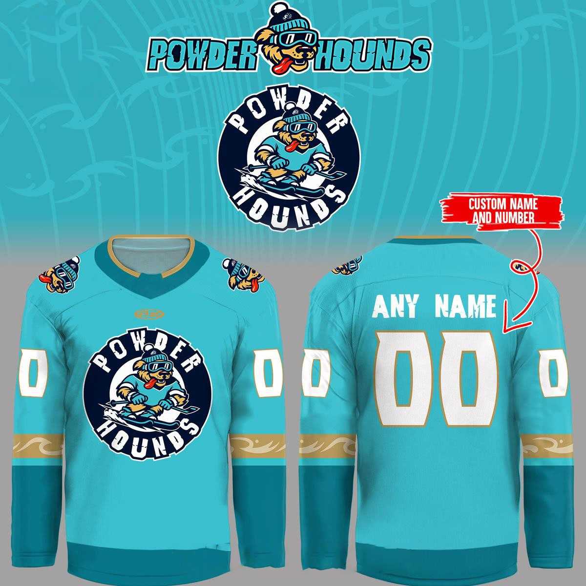 Tahoe Knight Monsters 2026 Tahoe Powder Hounds Night Hockey Jersey