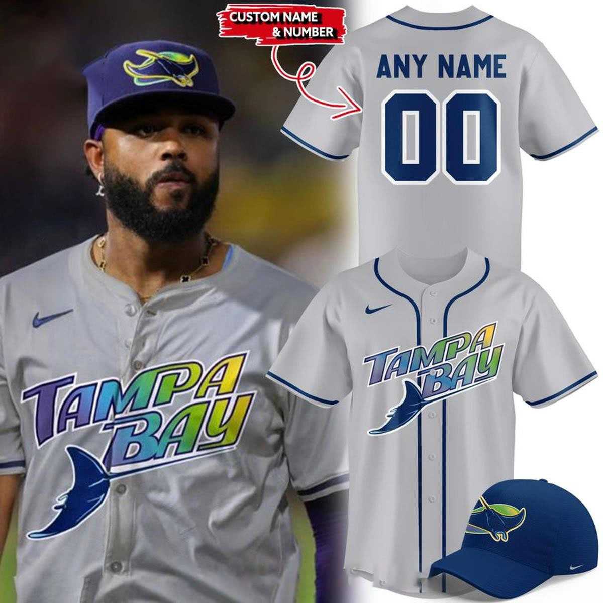 Tampa Bay Rays 1998 Devil Rays Throwback 2026 CustomBaseball Jersey Tampa Bay Rays 1998 Devil Rays Throwback 2026 CustomBaseball Jersey