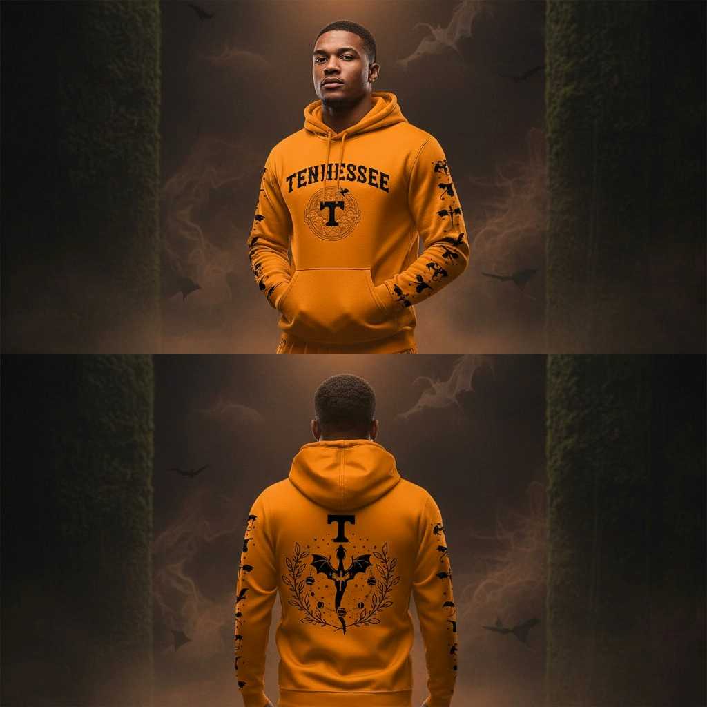 Tennessee Volunteers Fourth Night 2026 NCAA Football Black Hoodie Tee