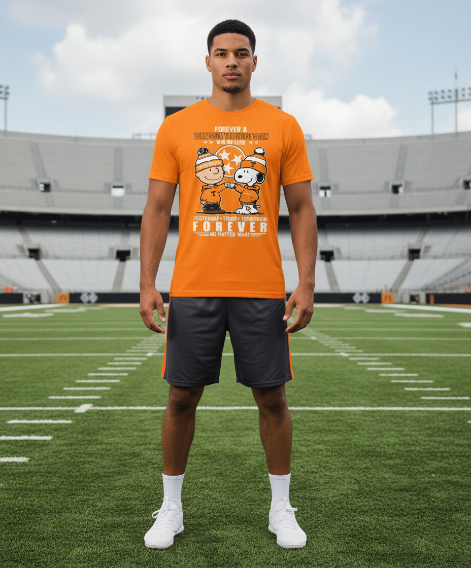 Tennessee Volunteers Snoopy Charlie Brown Forever A Fan Shirt Tennessee Volunteers Snoopy Charlie Brown Forever A Fan Shirt