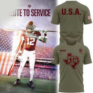 Texas AM Aggies Military Appreciation Hoodie Tee