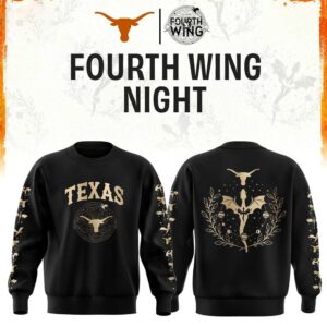 Texas Longhorns Fourth Night 2026 NCAA Football Black Hoodie Tee 2 1.jpg