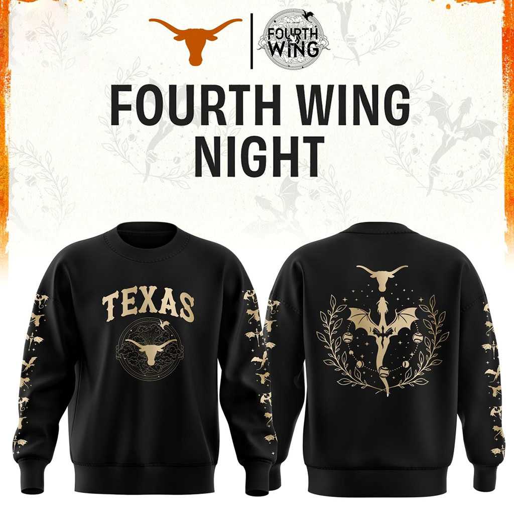 Texas Longhorns Fourth Night 2026 NCAA Football Black Hoodie Tee Texas Longhorns Fourth Night 2026 NCAA Football Black Hoodie Tee